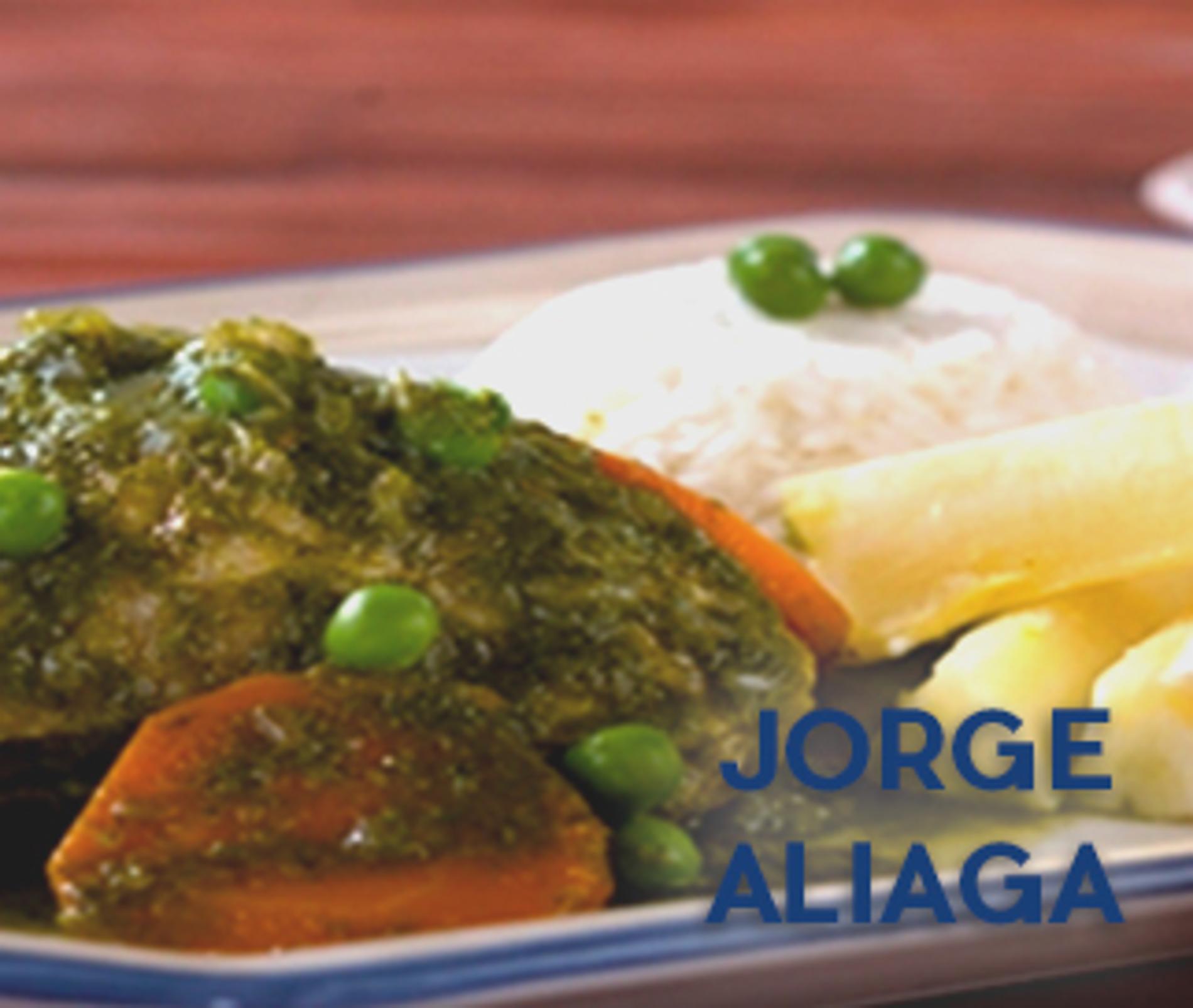 Receta de Pollo al huacatay de Jorge Aliaga